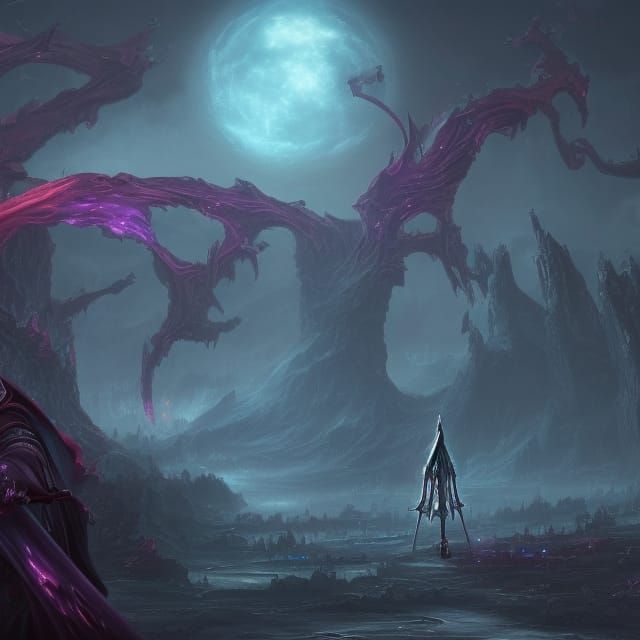 Cosmic Grim Reaper Fantasy Concept Art