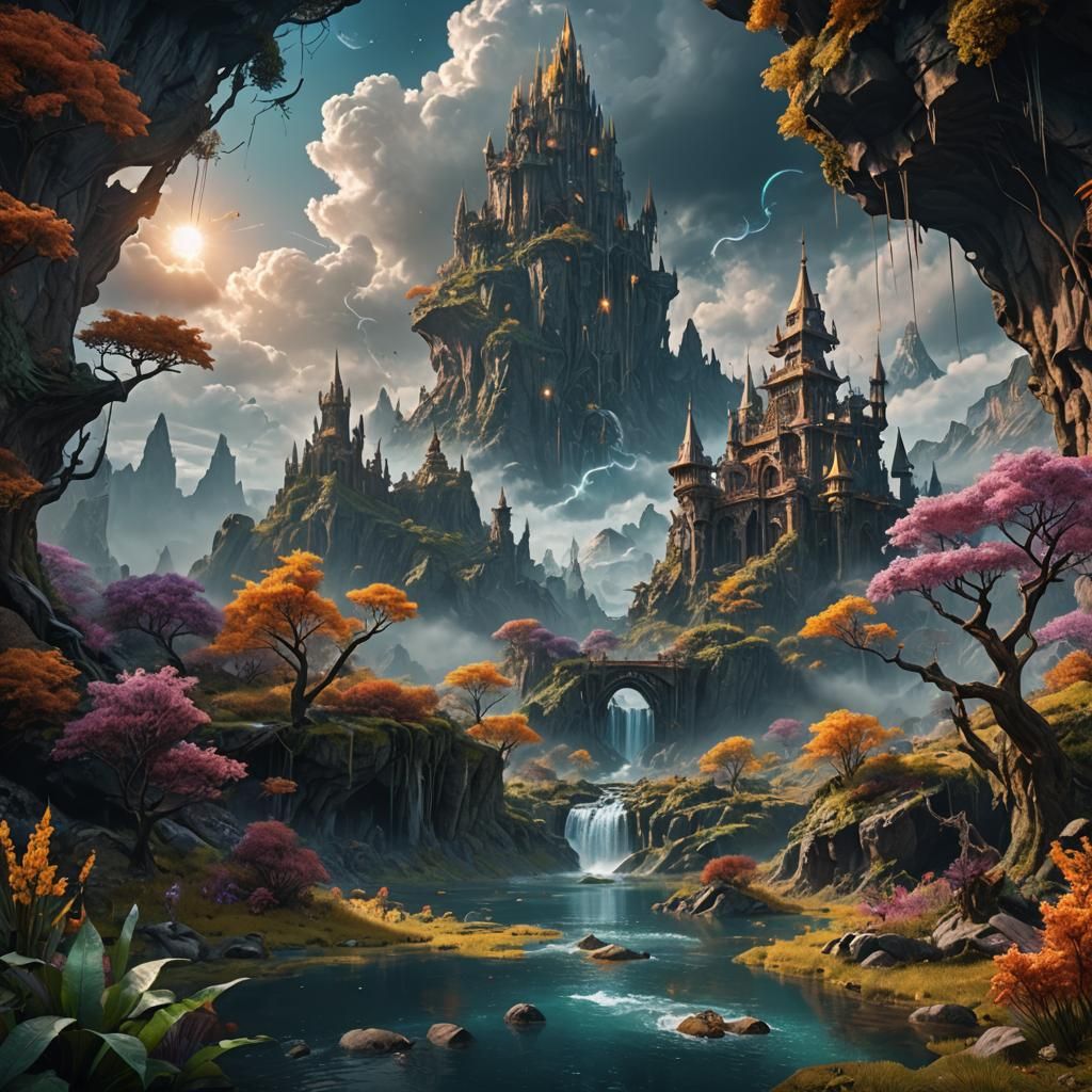 Mystical Natural Phenomena in Detailed Matte Painting