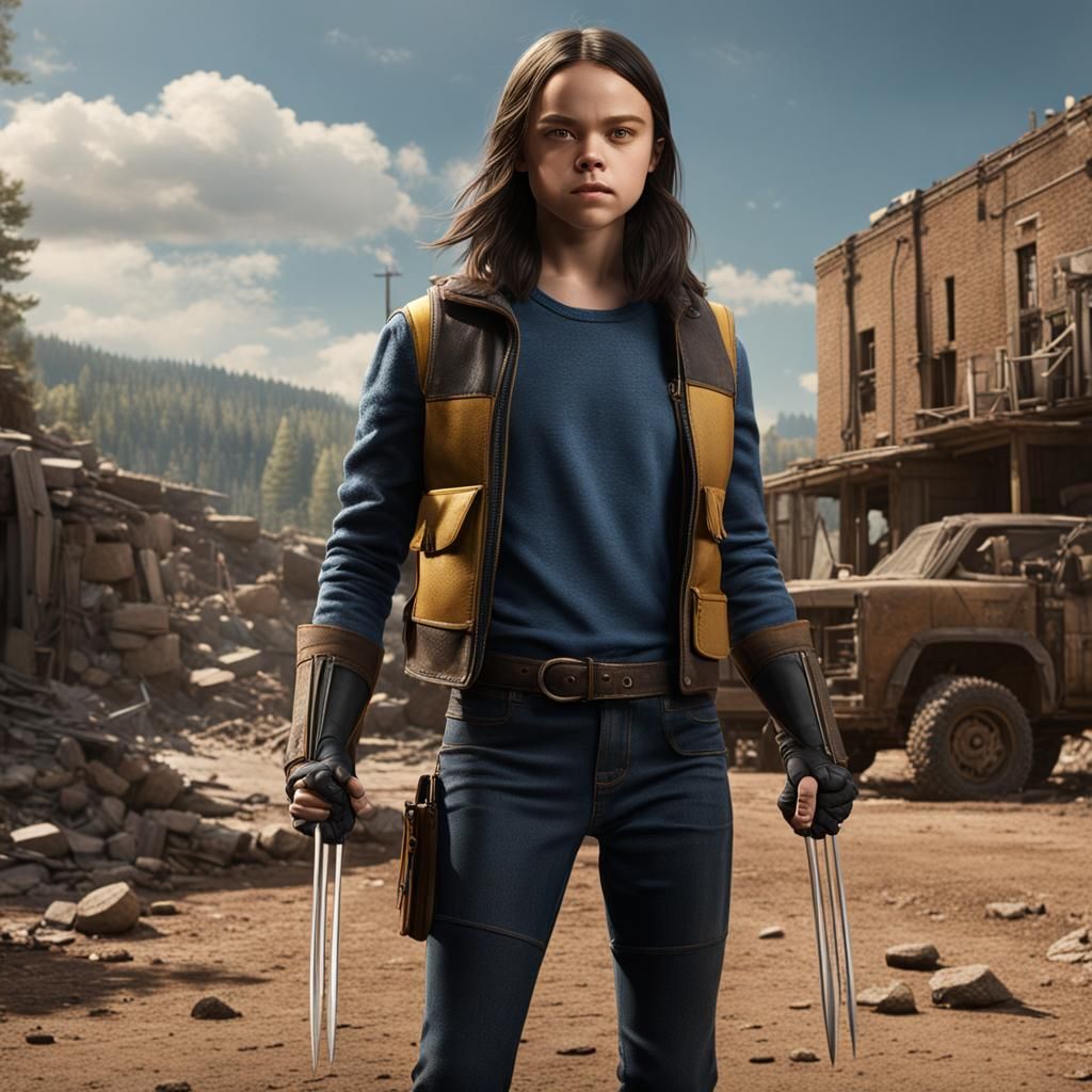 Dafne Keen as Wolverine X-23: Cinematic Art
