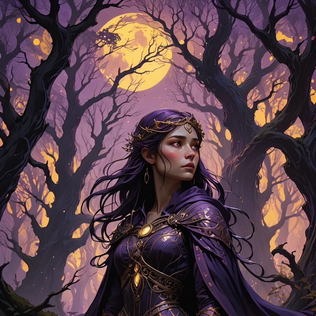 Mystical Forest: Dark Fantasy Art in Hyperrealism