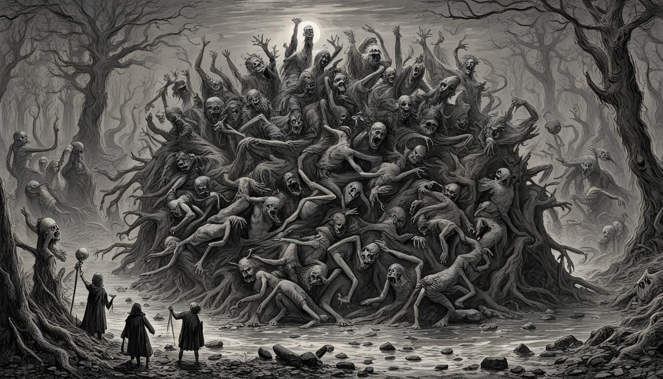 Horrific Ad in the Style of Doré and Rutkowski