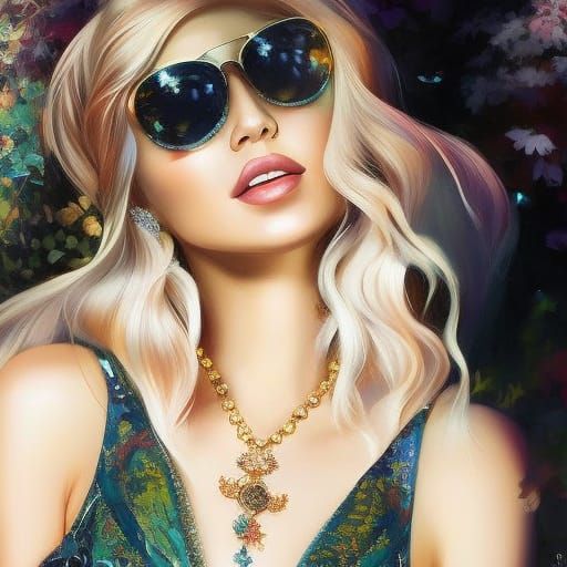 Another image of my selfie with a necklace.