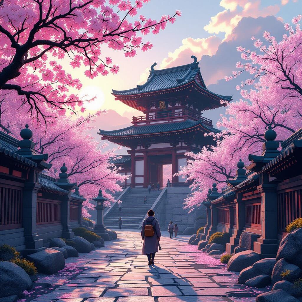 Explorer Finds Ancient Japanese Temple at Sunrise