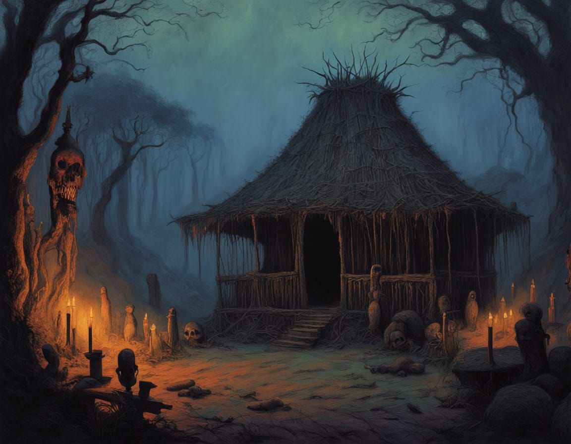 Dark Magic Voodoo Ritual in a Creepy Haitian Jungle