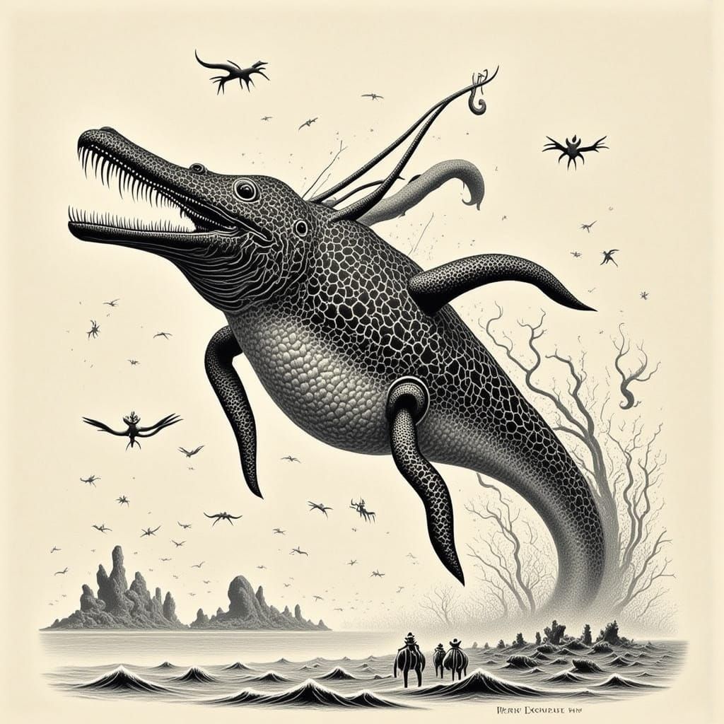 Surreal Plesiosaur Fossil Uncovered in 1800's Coastal Town, ...