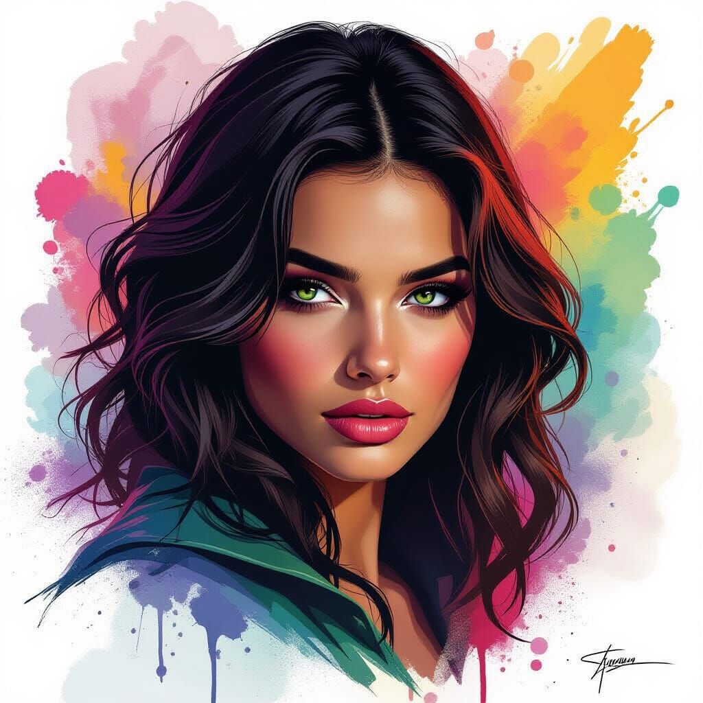 Fantasy Character Concept Art with Dramatic Lighting