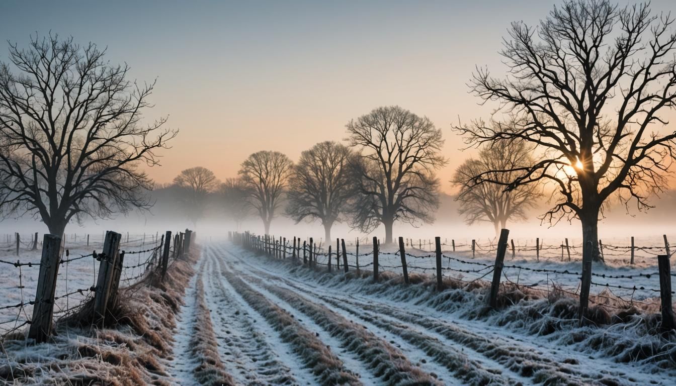 WWI Battlefield at Dawn: Cold Desolation