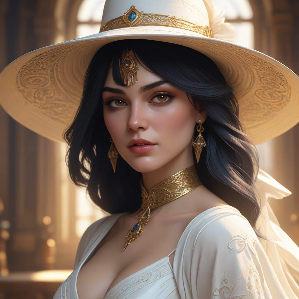 Mystical Zatanna in Elegant White Gown