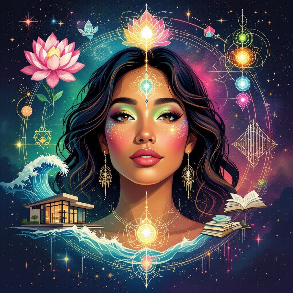 Xiomara's Cosmic Self-Portrait: Creativity and Growth