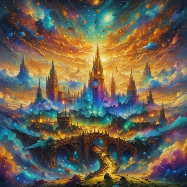 Vibrant Aisling Portrait in Hyper-Realistic Digital Art