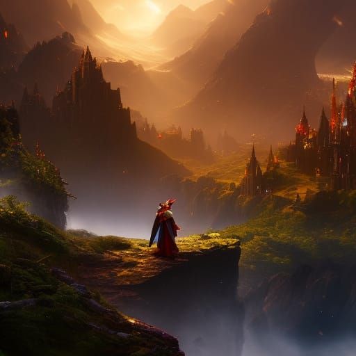 Grumpy Elf in Detailed Matte Painting Style