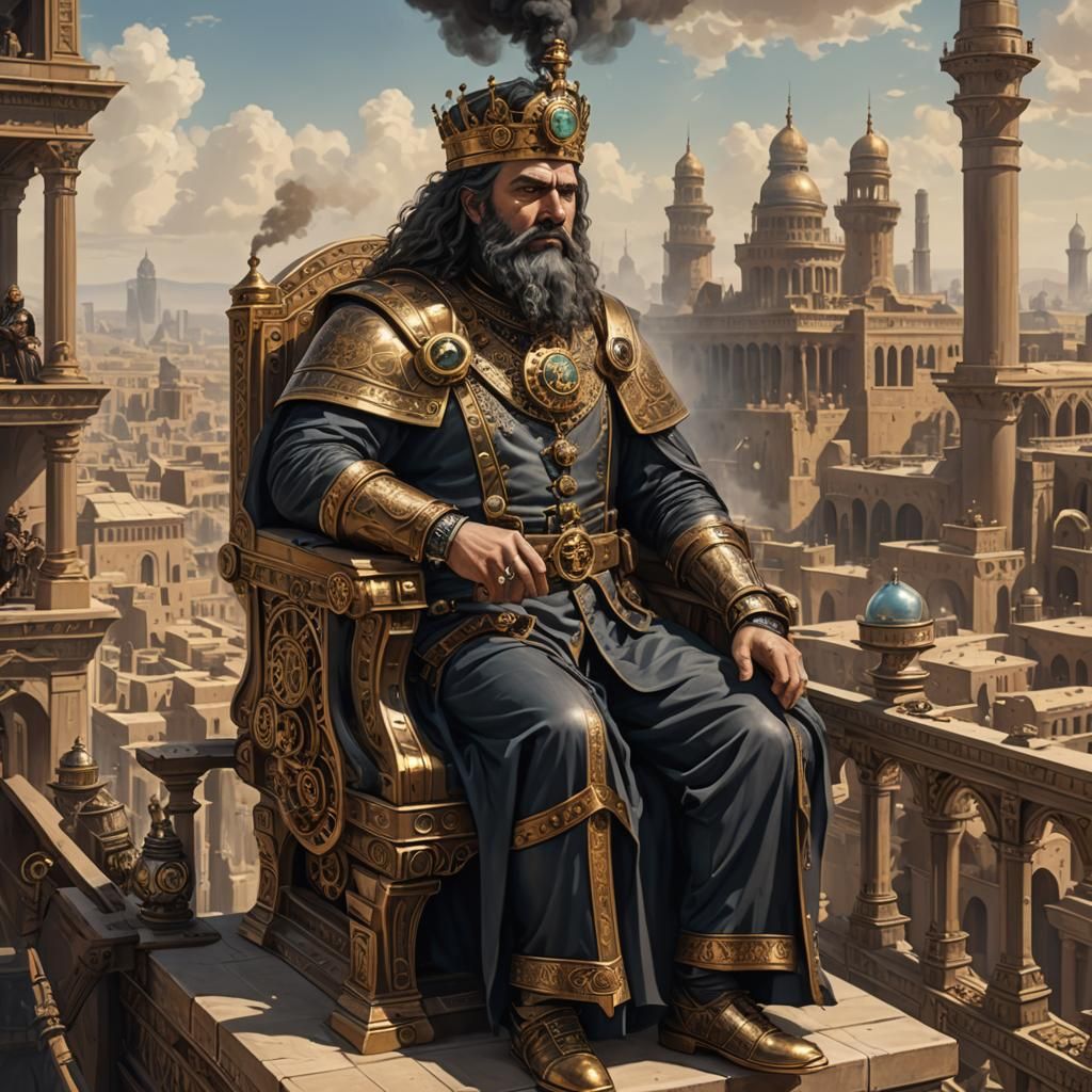 King Belshazzar's Steampunk Babylon View