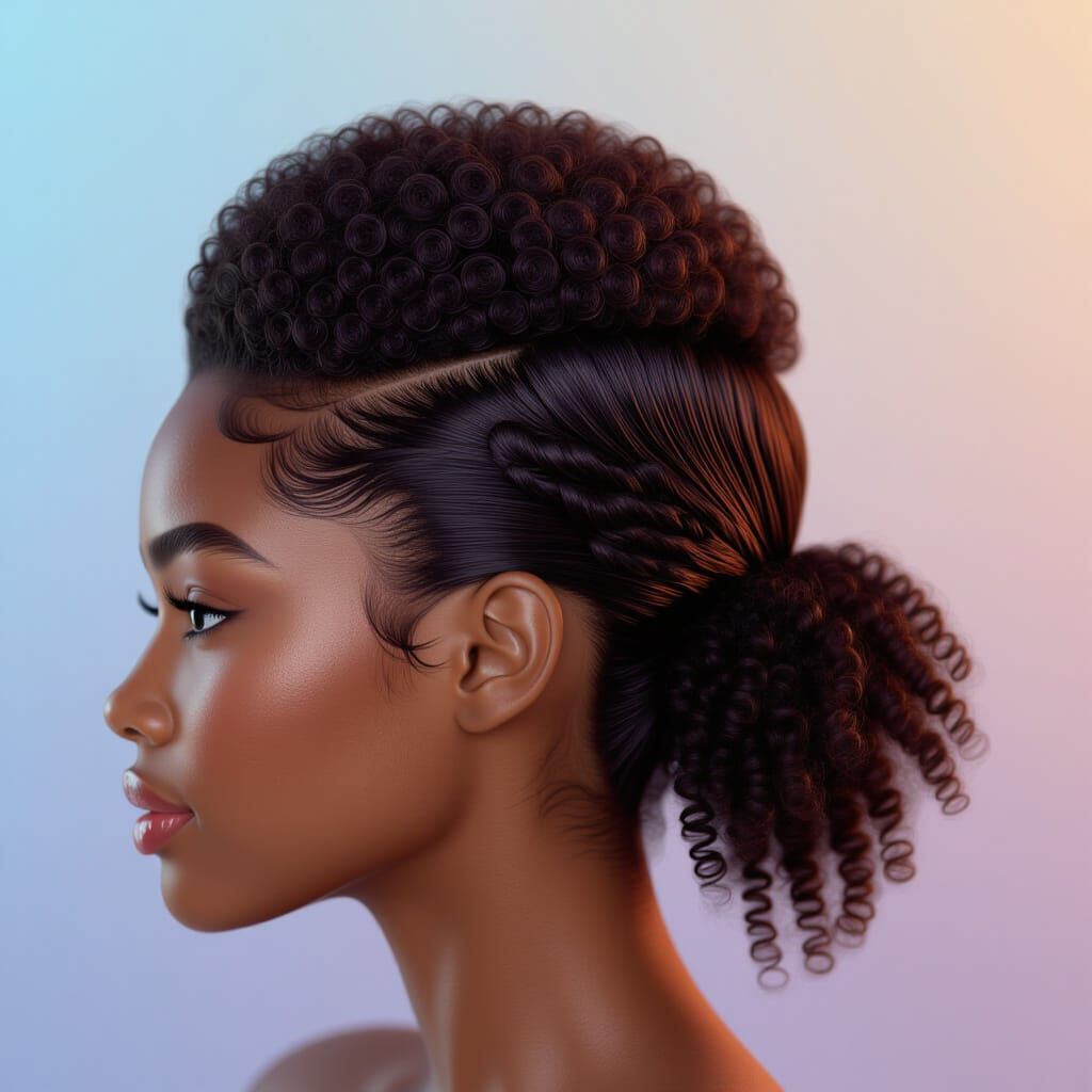 Perfectly Formed Tiny Afro Hairstyle