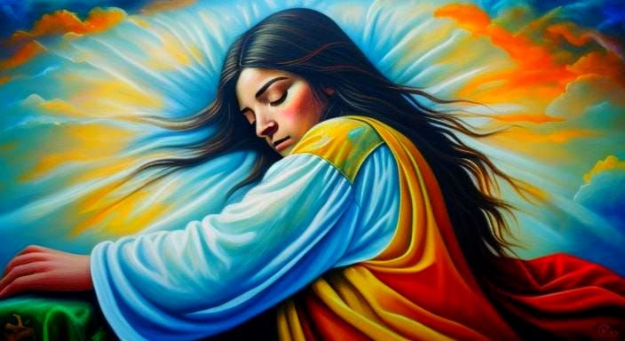 Dreamlike Double Exposure: Healing Powers