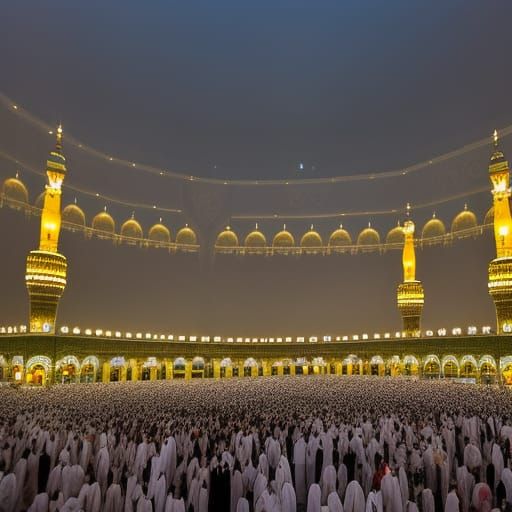 Imam Ali Over the Kaaba: Professional Photography
