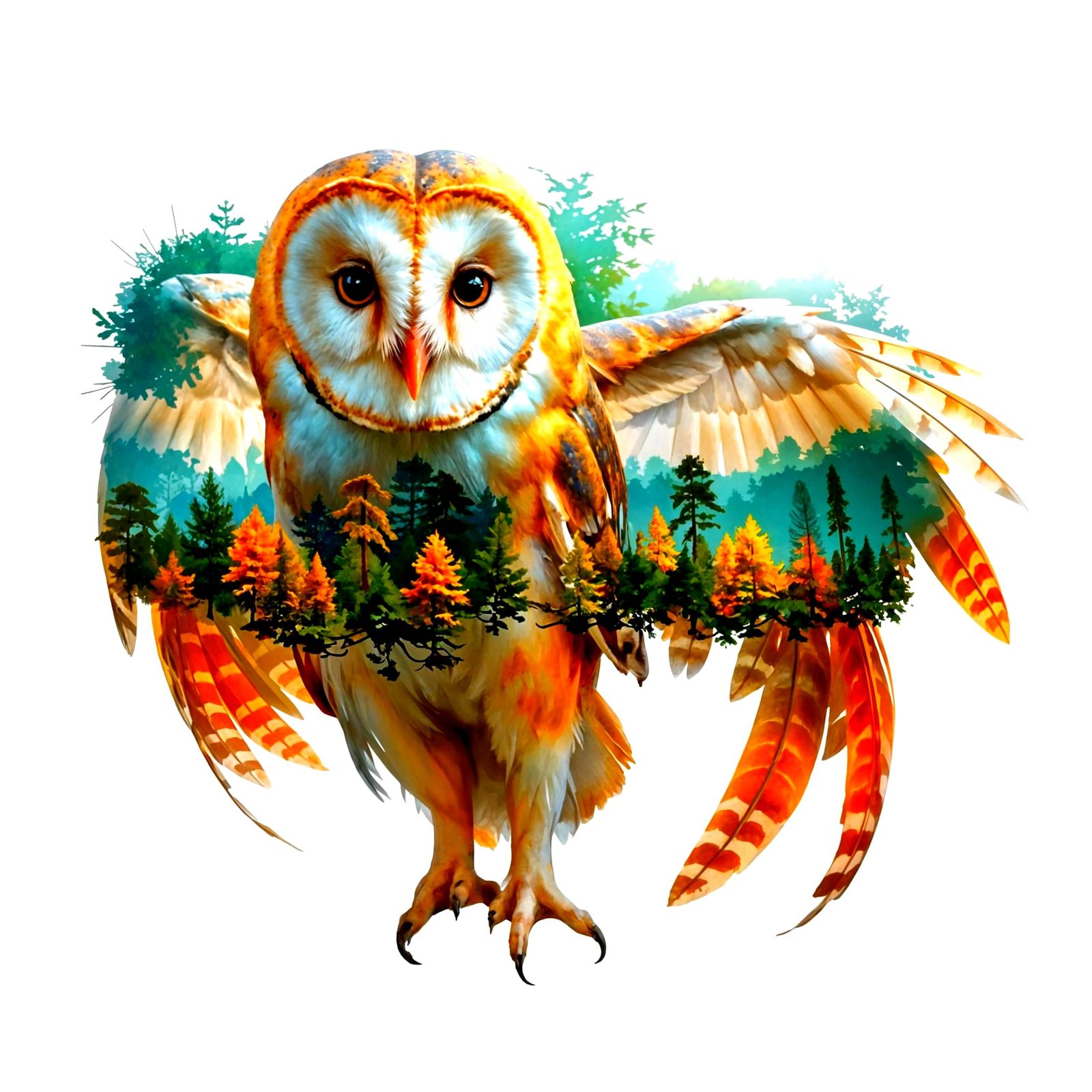 Whispers of a Barn Owl in the Enchanted Forest