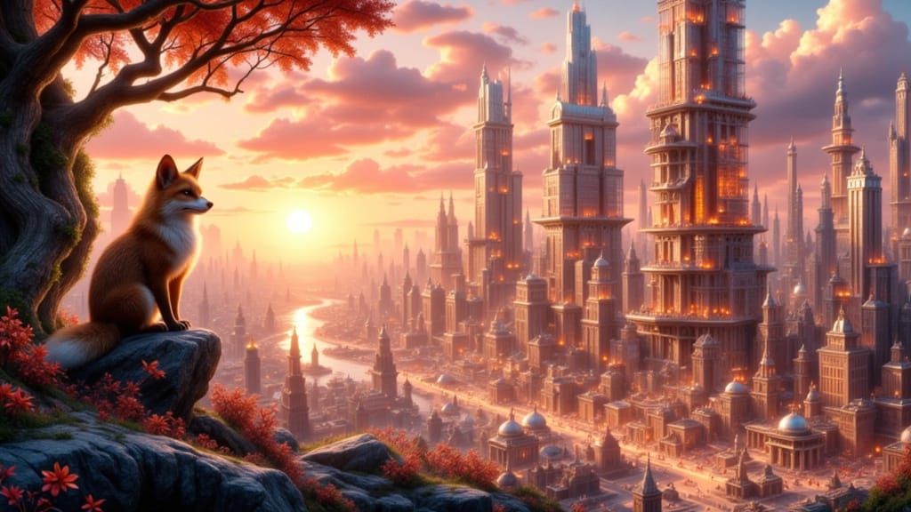 Foxes Build Crystal City Powered by Geothermal Energy