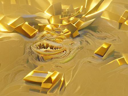 Conceptual Image of Destructive Greed