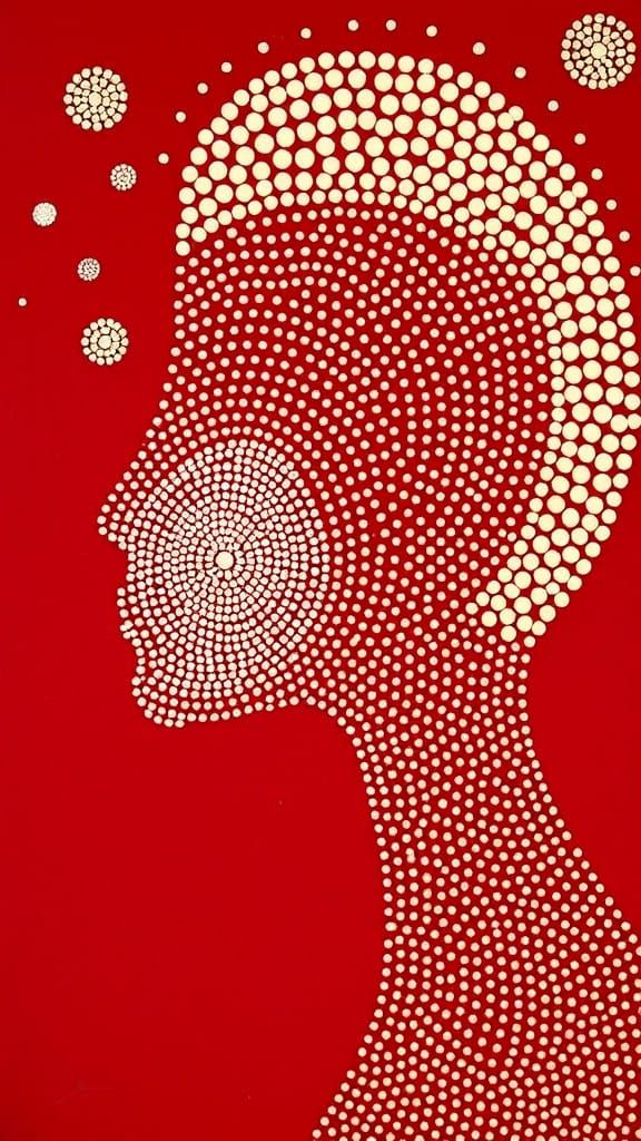 Australian Aboriginal Dot Painting Meets Cyberpunk in Geomet...