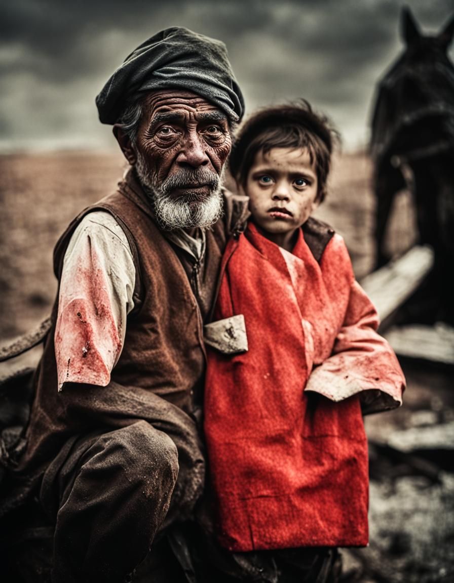 Demonic Rider on Turtle in Surreal Letter World