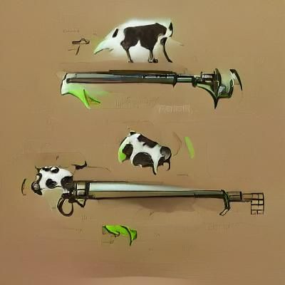 Cow Weapon Concept Art: Bovine Armament