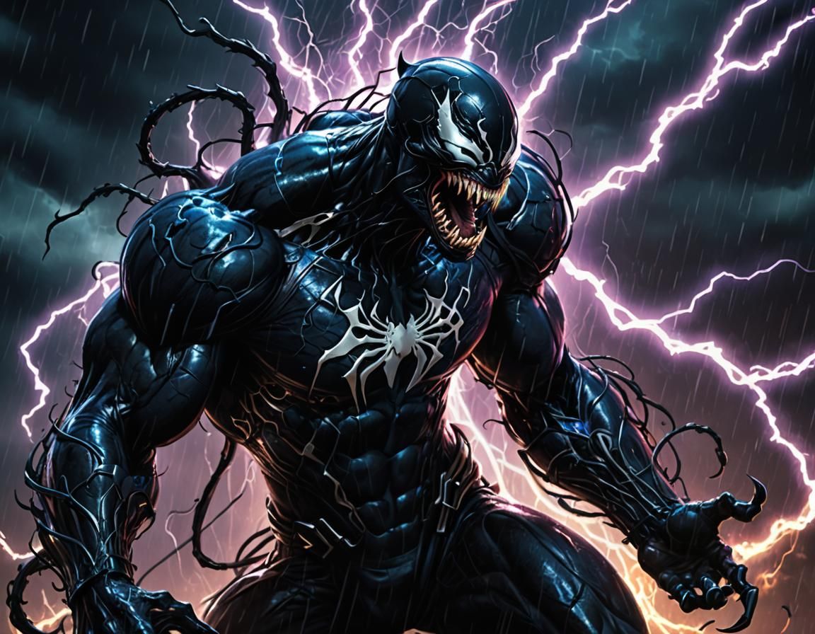 Venom Symbiote Sith Lord Unleashes Force Lightning