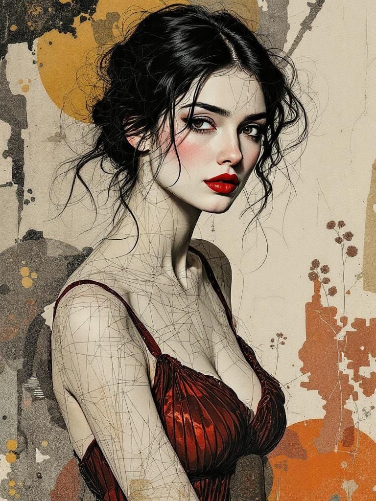 Dimensional Paper-Cut Portrait in Style of Hannah Höch