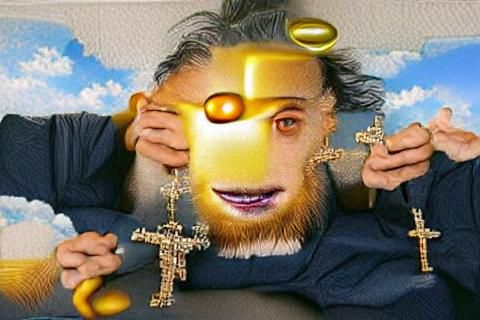 Stylized Deity Generated by AI