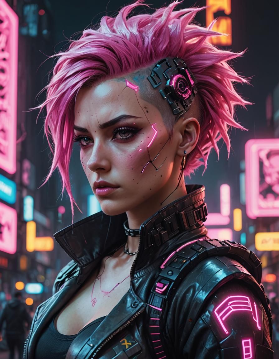 Cute Cyberpunk Girl
