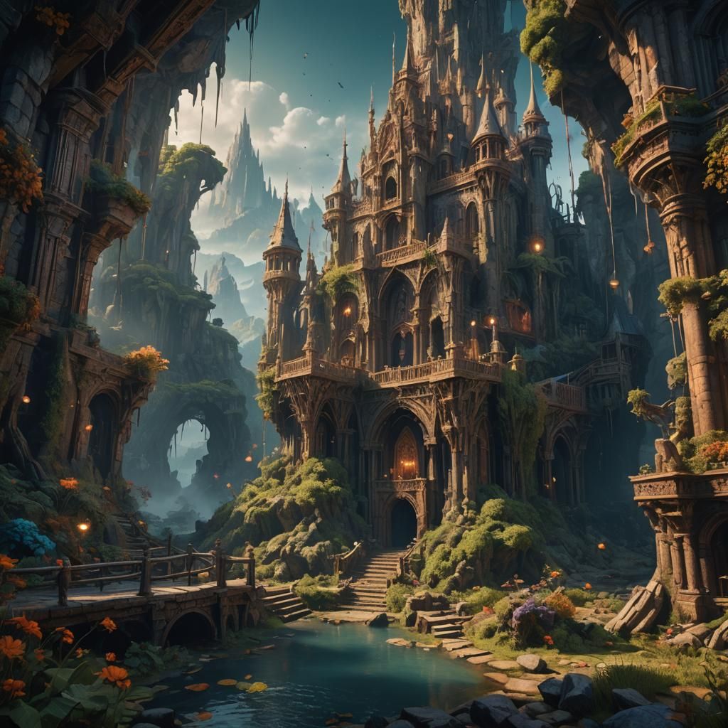 Fantastical Lost Dreams Matte Painting