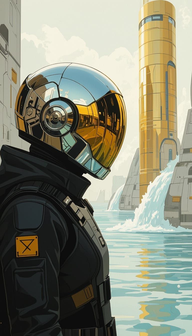 Mouths of Thalassia: Golden Conduits on an Alien Planet