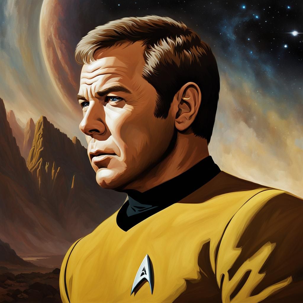 Captain Kirk Portrait from Star Trek: The Original Series