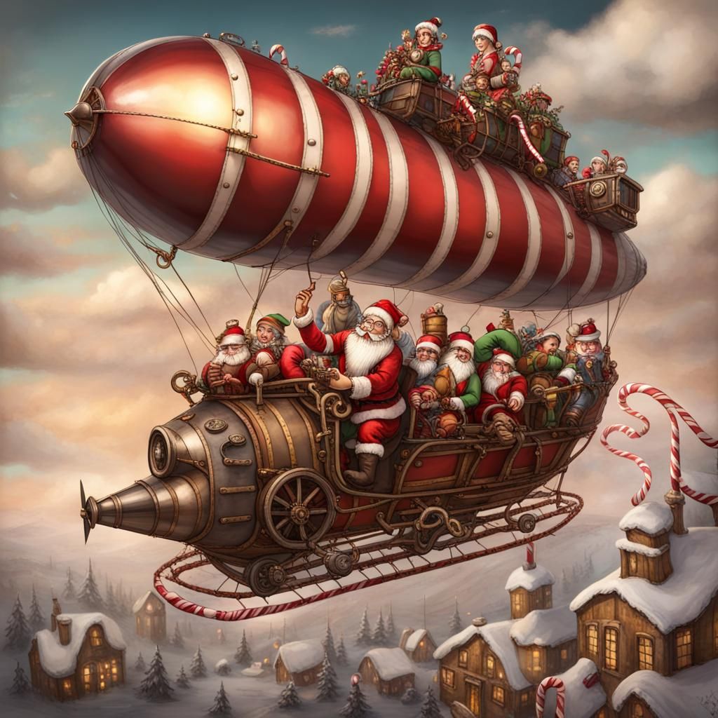 Santa's Steampunk Airship Adventure