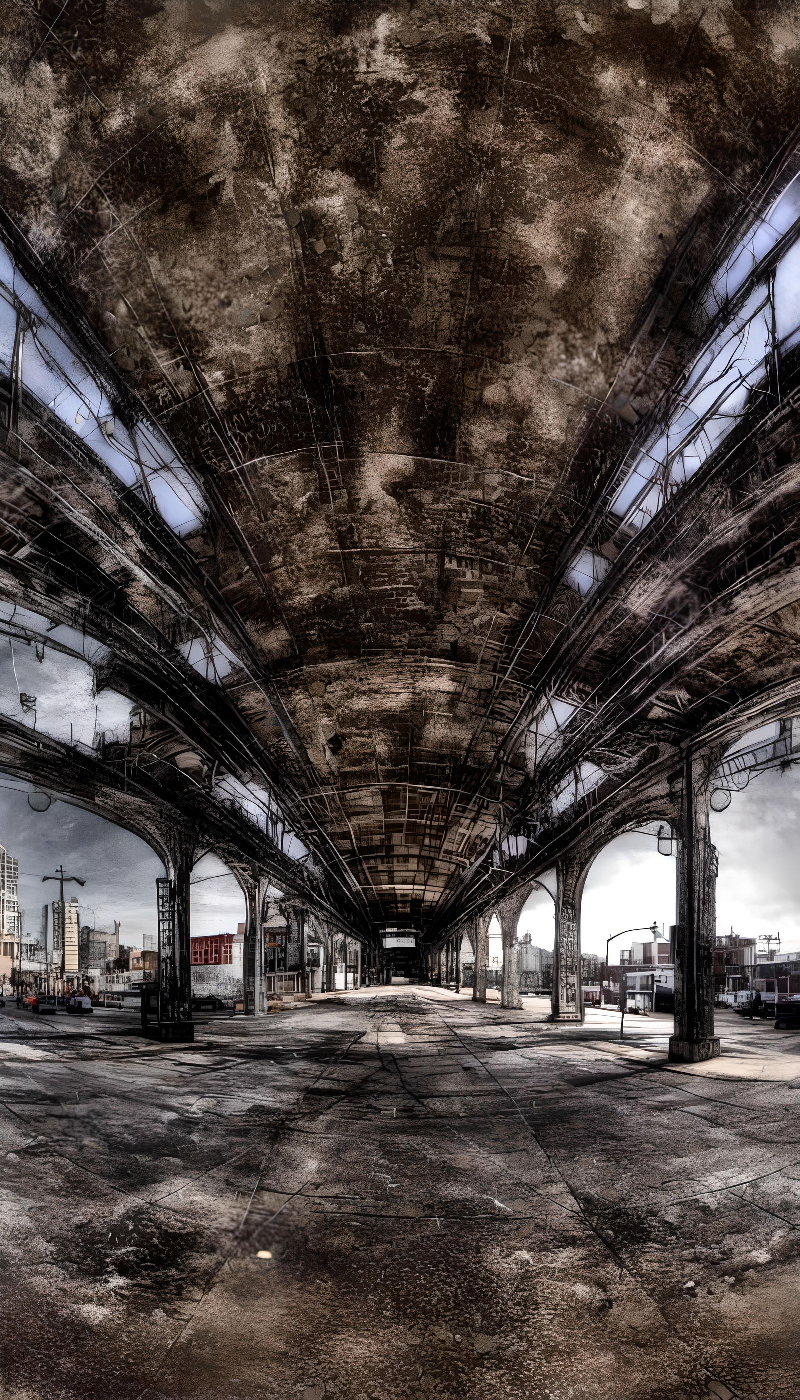 Cyberpunk Noir in Eraserpunk Style