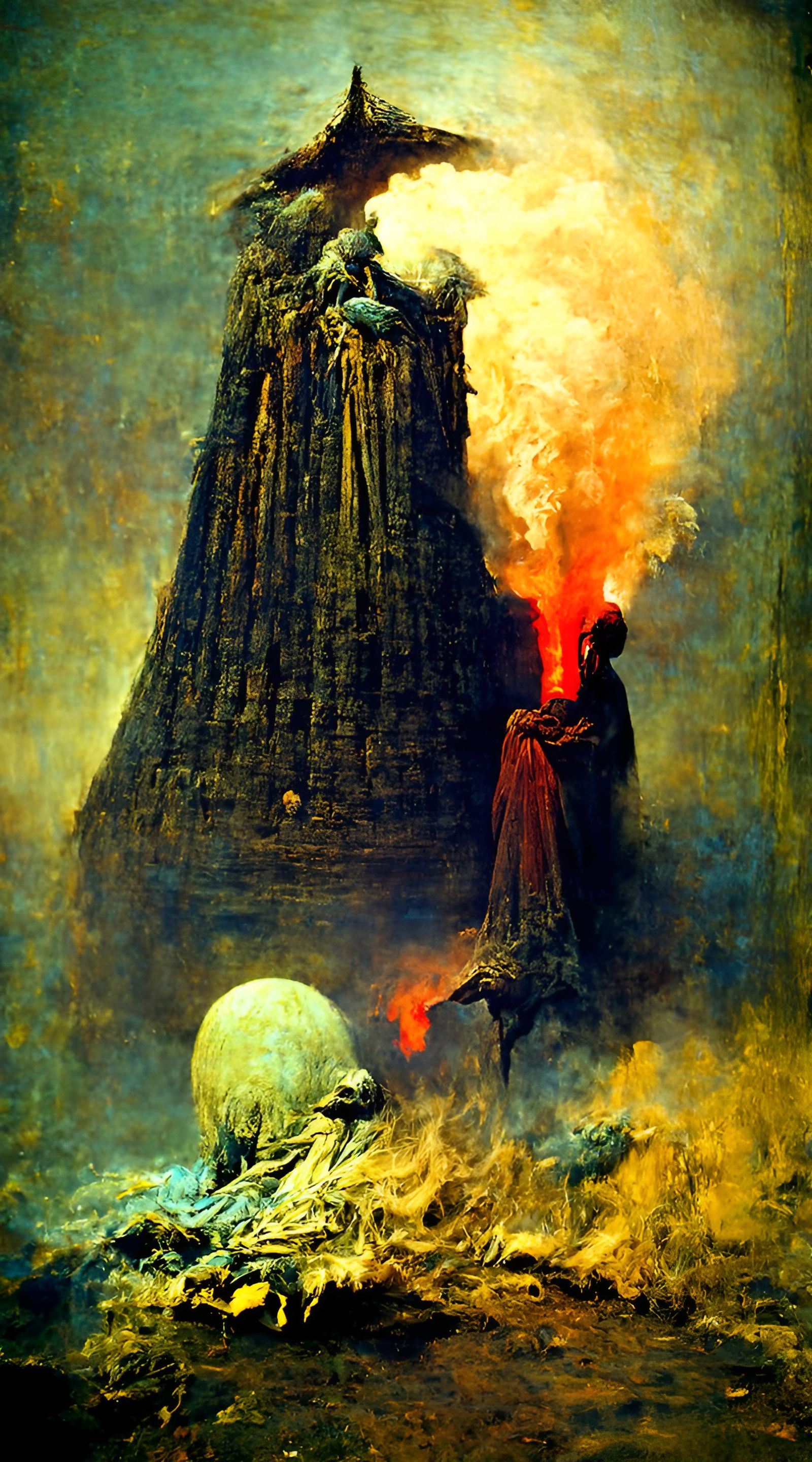 Witch burning in the Dark Ages