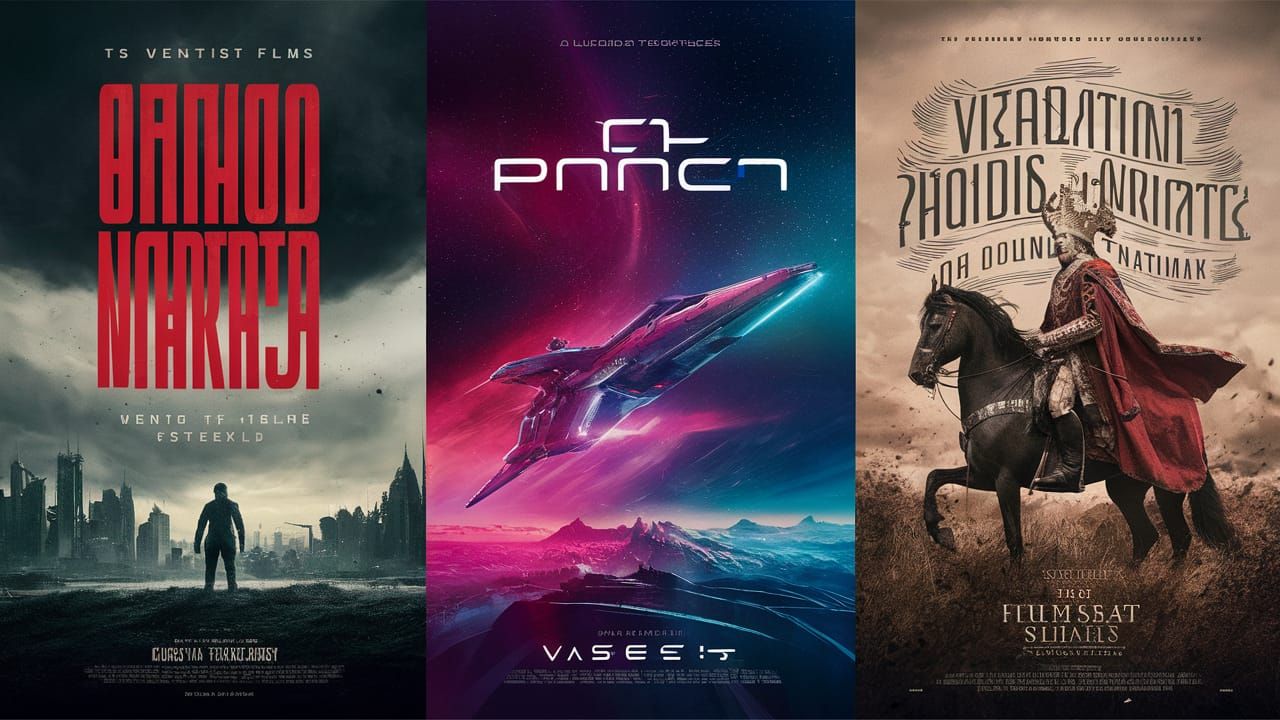 Imagined Film Posters: Dystopian, Sci-Fi, and Historical
