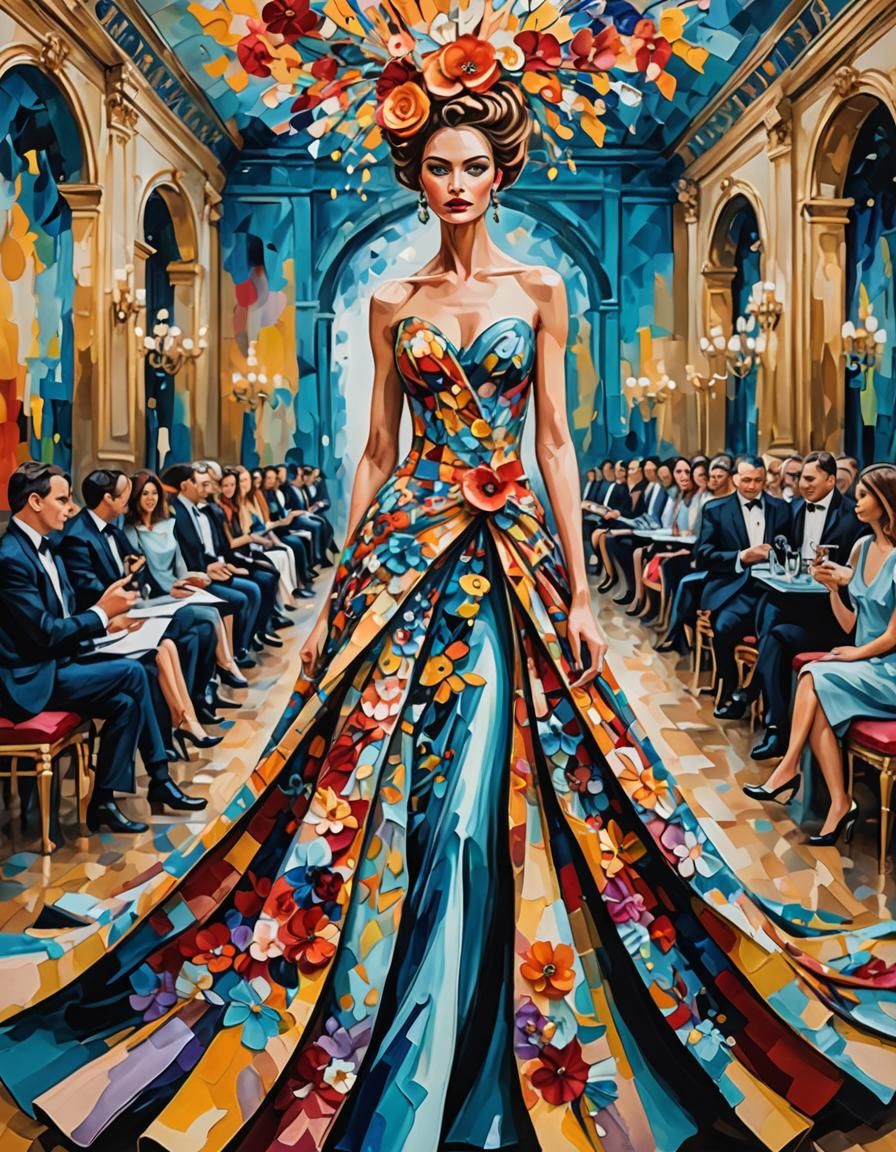 Abstract Surreal Fashion Show Fine Art