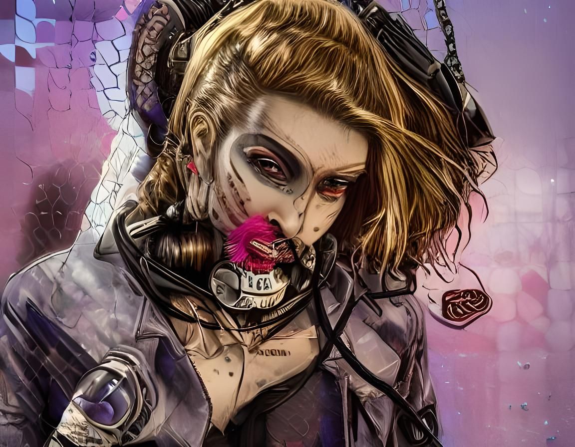 Surreal Mural: Woman Reaches into Painted World