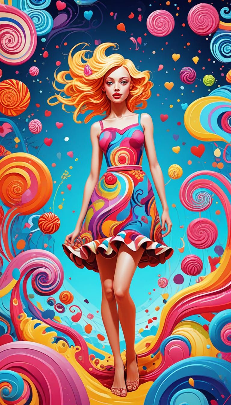 Venus as Pop Art Web Design Element