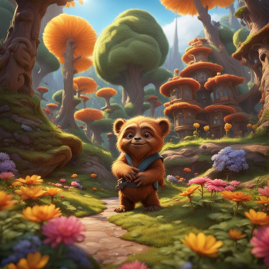Ewoks' Flower Dreams: Disney Pixar Cartoon