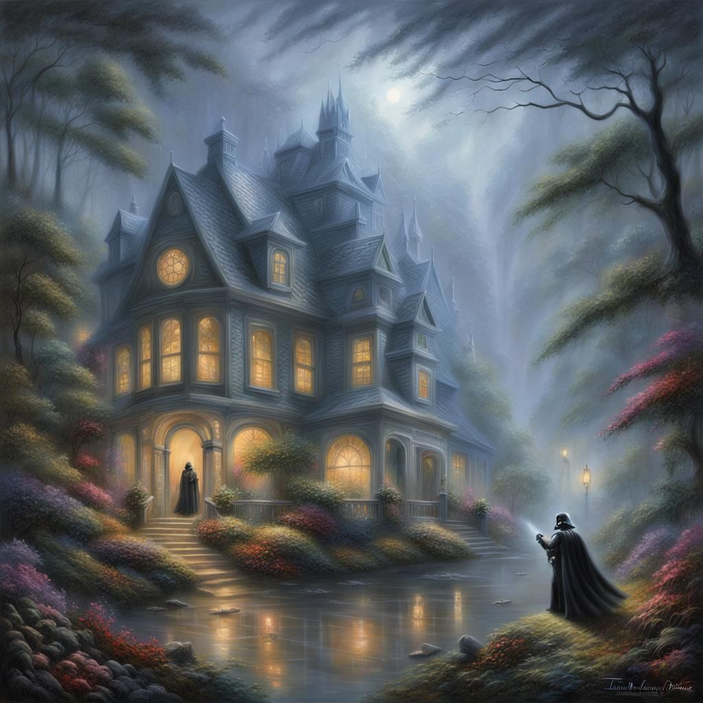 Darth Vader's Nightmare: Ethereal Fantasy Art