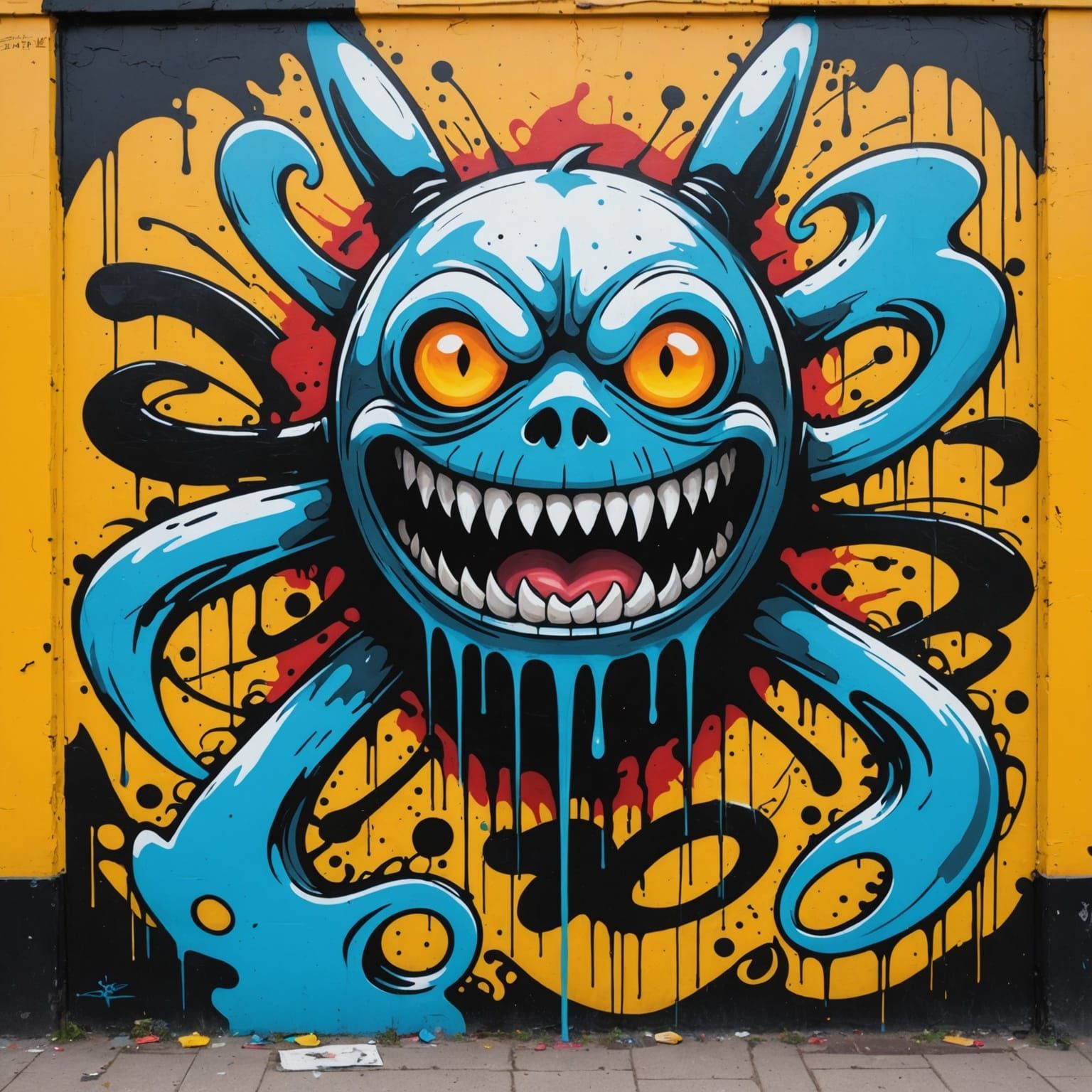 Soul Eater Graffiti Art in Street Style