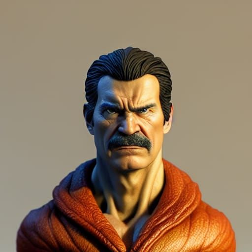 Detailed Portrait of William Murderface in Underground Comix...