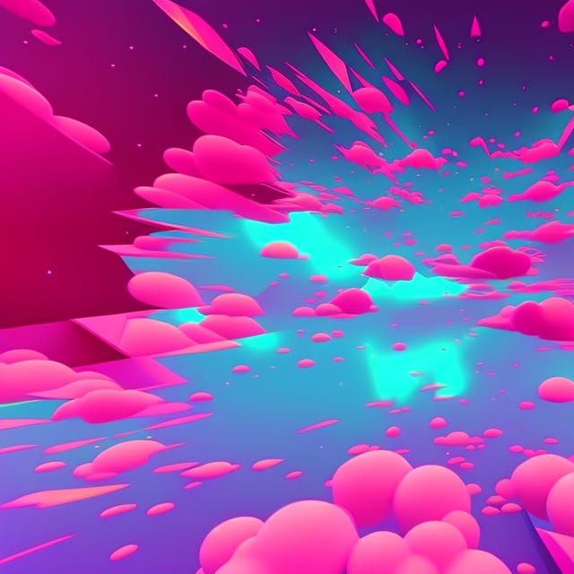 Princess Peach in Vaporwave Auroracore Style