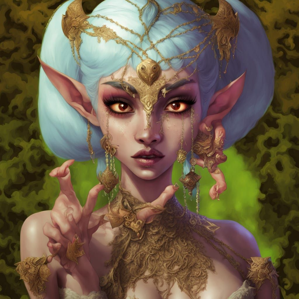 Fae Elf Monk in Mistwoven Cave