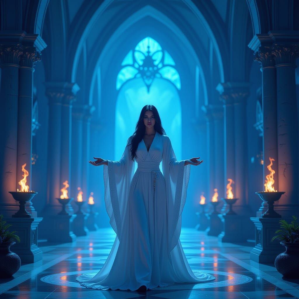 Mystical Woman Commands Intuition in Northern Castle