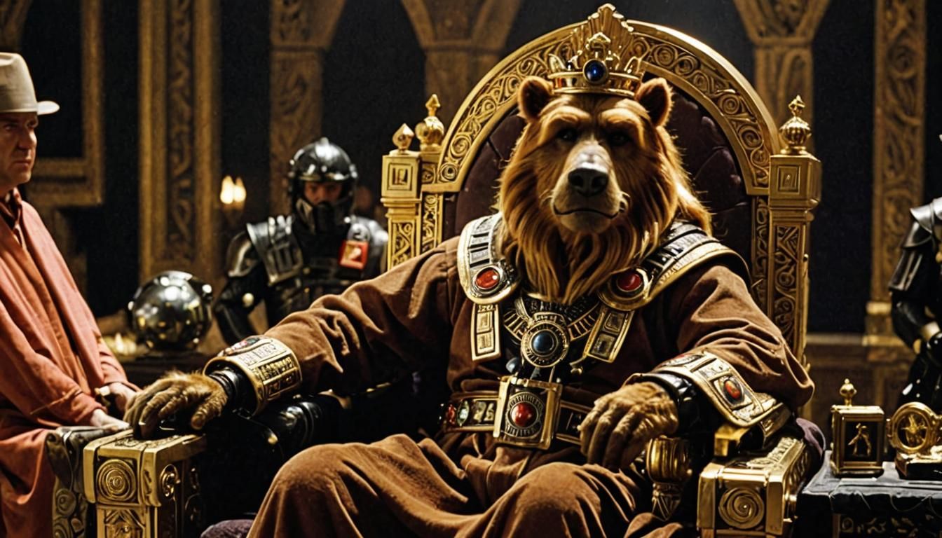 Alf Ruling on the Throne of Planet Hoosbain