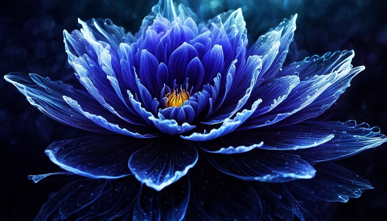 GLASS magical flower