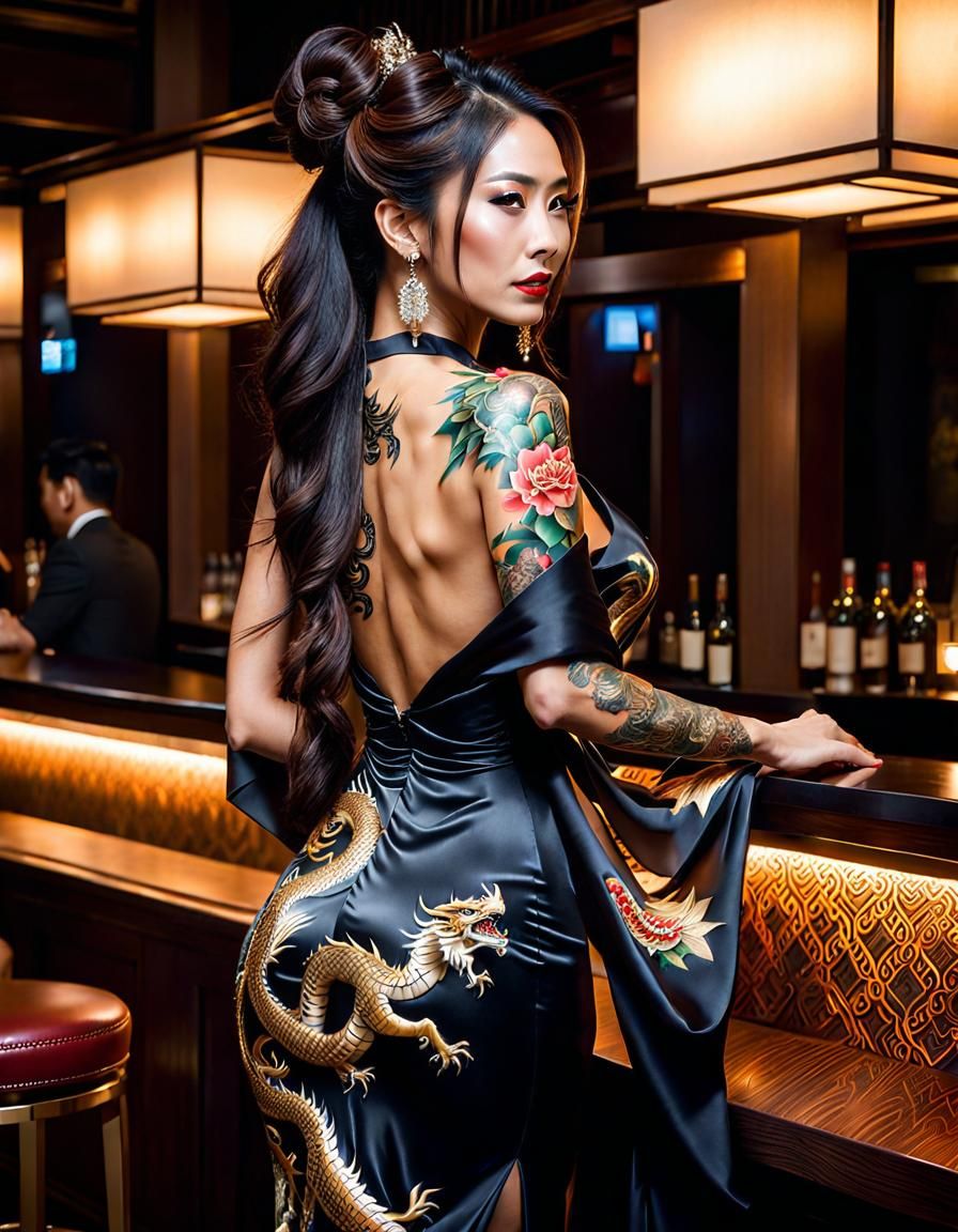 Tattooed Hostess
