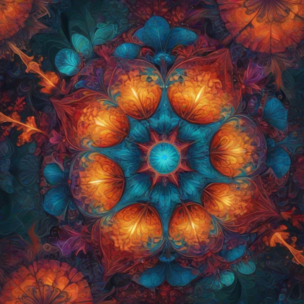 Intricate Digital Painting of Mimicking Natural Forms